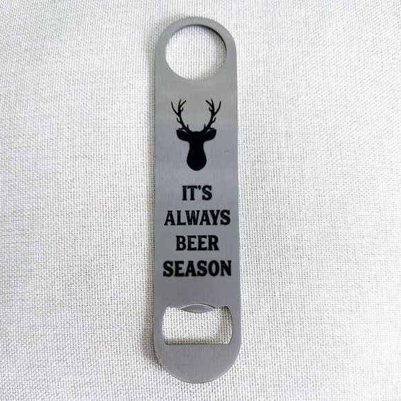 Original Other - Deer Head Magnetic Silver Stainless Steel Beer Bottle Opener NWoT